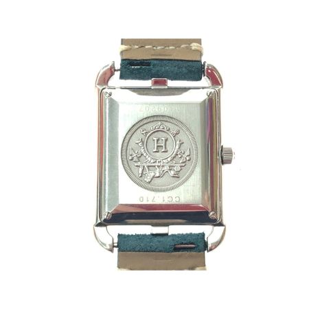  HERMES エルメス レディース 腕時計 自動巻き ケープコッド ブラック文字盤 ベルト社外品 CC1.710