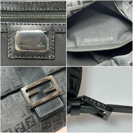  FENDI フェンディ マンマバケット ワンショルダーバッグ ズッキーノ 8BR001.029 ブラック