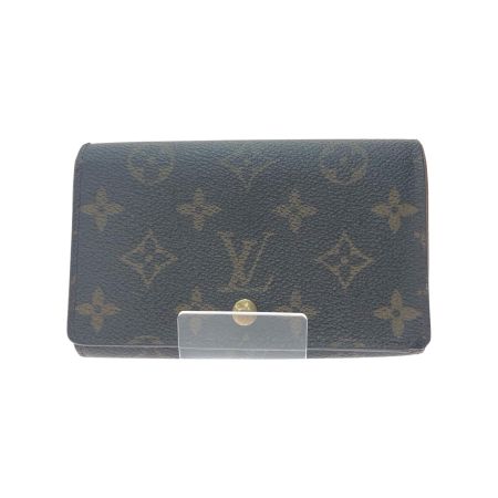  LOUIS VUITTON ルイヴィトン レディース 二つ折り財布 モノグラム ポルト モネ・ビエ トレゾール M61730 ブラウン