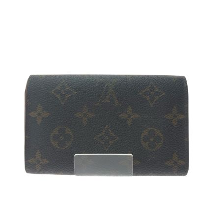  LOUIS VUITTON ルイヴィトン レディース 二つ折り財布 モノグラム ポルト モネ・ビエ トレゾール M61730 ブラウン