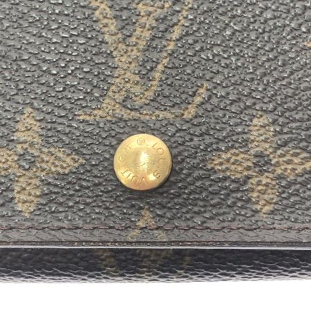  LOUIS VUITTON ルイヴィトン レディース 二つ折り財布 モノグラム ポルト モネ・ビエ トレゾール M61730 ブラウン
