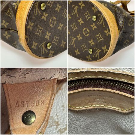  LOUIS VUITTON ルイヴィトン モノグラム プチ・バケット トートバッグ M42238 ブラウン