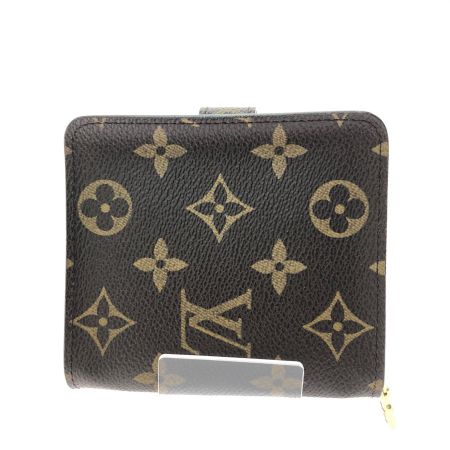  LOUIS VUITTON ルイヴィトン レディース 二つ折り財布 モノグラム コンパクトジップ  M61667 ブラウン