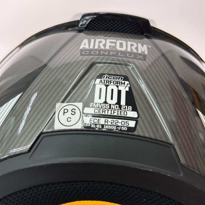 ICON フルフェイスヘルメット SIZE XL CM 61-62 AIRFORM - 中古