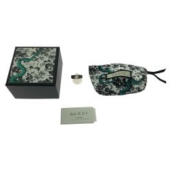 ▼▼ GUCCI グッチ ユニセックス シルバーリング 指輪 SV925 インターロッキングG アラベスク 21号 6.5g Bランク