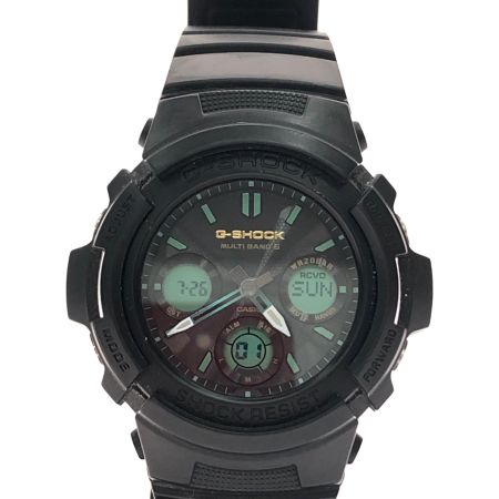  CASIO カシオ メンズ腕時計 電波ソーラー デジアナウォッチ G-SHOCK AWG-M100RC グリーン/ブラック