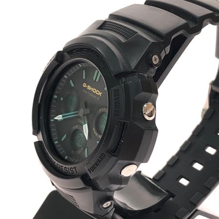  CASIO カシオ メンズ腕時計 電波ソーラー デジアナウォッチ G-SHOCK AWG-M100RC グリーン/ブラック