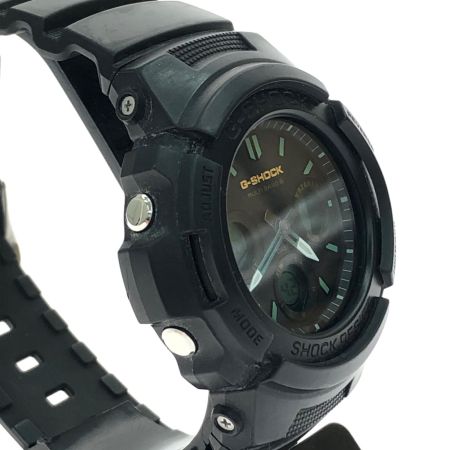  CASIO カシオ メンズ腕時計 電波ソーラー デジアナウォッチ G-SHOCK AWG-M100RC グリーン/ブラック