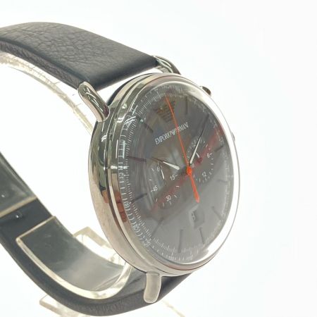  EMPORIO ARMANI エンポリオアルマーニ メンズ腕時計 クオーツ クロノグラフ Aviator アビエーター AR-11168 ブラック