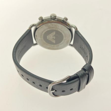  EMPORIO ARMANI エンポリオアルマーニ メンズ腕時計 クオーツ クロノグラフ Aviator アビエーター AR-11168 ブラック