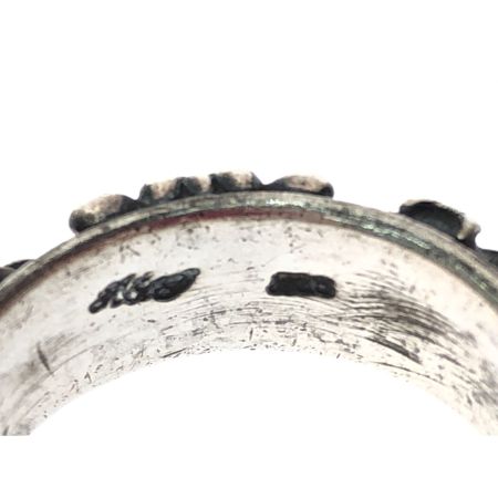  a.g アンドロジーヌ メンズアクセサリー シルバーリング フローラルクロスバンドリング 17号 シルバー925 12g