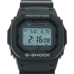 ▼▼ CASIO カシオ メンズ腕時計 ソーラー電波 デジタルウォッチ G-SHOCK ラバーベルト GW-M5610U ブラック Bランク