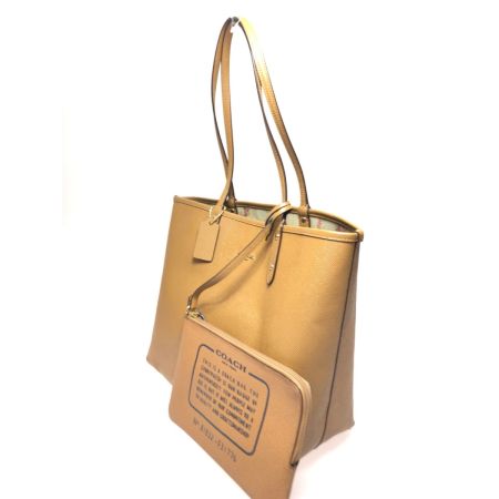  COACH コーチ レディース トートバッグ リバーシブル フローラル アウトレット F31776 キャメル×花柄