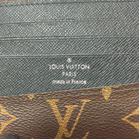  LOUIS VUITTON ルイヴィトン メンズ 二つ折り財布 モノグラム・マカサー ポルトフォイユ･ガスパル M93801 ブラウン