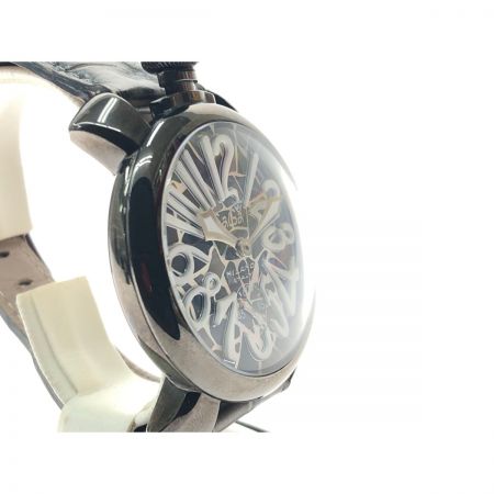  GAGA MILANO ガガミラノ メンズ腕時計 手巻き MANUALE 48 マニュアーレ モザイク MANUALE 48 カーキ