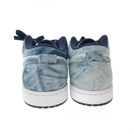  NIKE ナイキ メンズ スニーカー エアジョーダン1 ロー ウォッシュドデニム 26.5cm CZ8455-100 ホワイト×ブルー