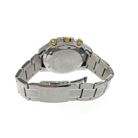 SEIKO セイコー メンズ腕時計 クオーツ クロノグラフ ステンレススチール 8T63-00D0