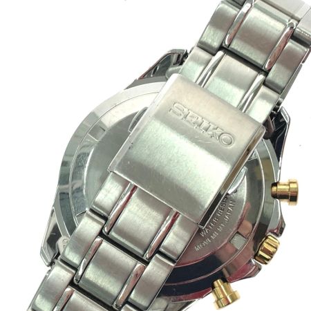 SEIKO セイコー メンズ腕時計 クオーツ クロノグラフ ステンレススチール 8T63-00D0