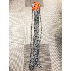 ▼▼ KONDOTEC チェーンスリング4本吊り 安全ロックフック付 チェーン径：6mm チェーン長：3ｍ GRADE 10 Aランク