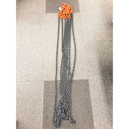  KONDOTEC チェーンスリング4本吊り 安全ロックフック付 チェーン径：6mm チェーン長：3ｍ GRADE 10