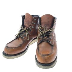  RED WING レッドウィング メンズブーツ ワークブーツ アイリッシュセッター 犬タグ 復刻 25cm 9875 ブラウン Bランク