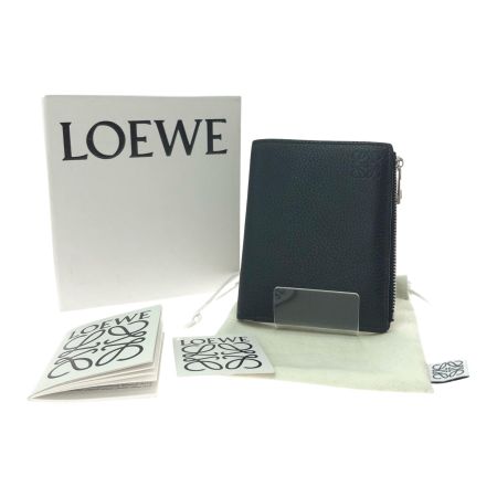  LOEWE ロエベ メンズ 二つ折り財布 スリムコンパクトウォレット 箱付 C660W73X01 ブラック