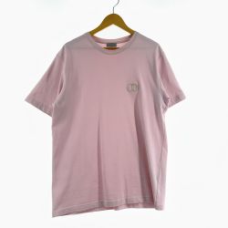 ▼▼ Christian Dior クリスチャンディオール Tシャツ ワンポイントロゴ SIZE Ⅼ ピンク Bランク