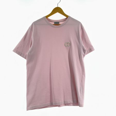  Christian Dior クリスチャンディオール Tシャツ ワンポイントロゴ SIZE Ⅼ ピンク