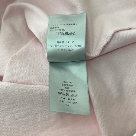  Christian Dior クリスチャンディオール Tシャツ ワンポイントロゴ SIZE Ⅼ ピンク