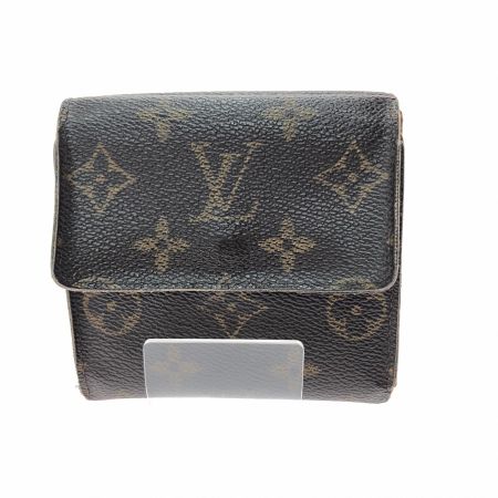 LOUIS VUITTON ルイヴィトン レディース 二つ折り財布 Wホック モノグラム ポルトフォイユ・エリーズ M61654 ブラウン