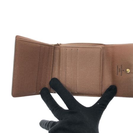  LOUIS VUITTON ルイヴィトン レディース 二つ折り財布 Wホック モノグラム ポルトフォイユ・エリーズ M61654 ブラウン