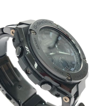 CASIO カシオ メンズ腕時計 クオーツ 電波ソーラー デジアナウォッチ G-SHOCK Gスチール GST-W110BD ブラック