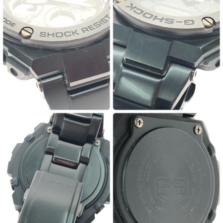 CASIO カシオ メンズ腕時計 クオーツ 電波ソーラー デジアナウォッチ G-SHOCK Gスチール GST-W110BD ブラック