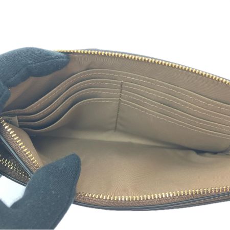  COACH コーチ レディース 長財布 ダブルジップウォレット シグネチャー アウトレット CX161 タン×ブラウン