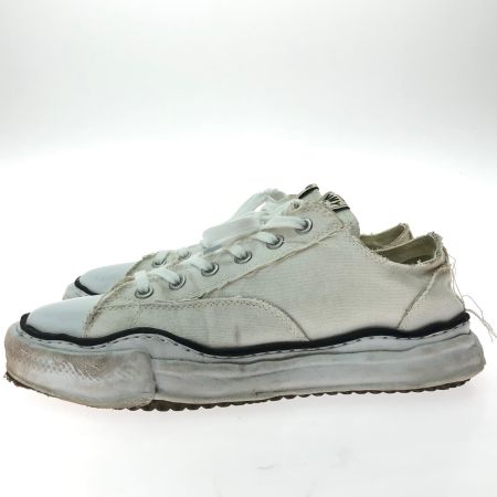  Maison MIHARA YASUHIRO メゾン ミハラヤスヒロ メンズ キャンパスローカットスニーカー 44 A01FW702 ホワイト
