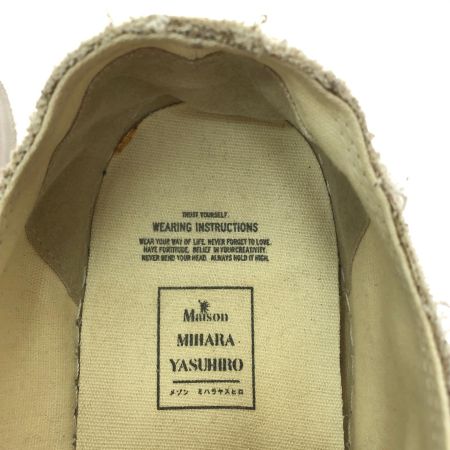  Maison MIHARA YASUHIRO メゾン ミハラヤスヒロ メンズ キャンパスローカットスニーカー 44 A01FW702 ホワイト