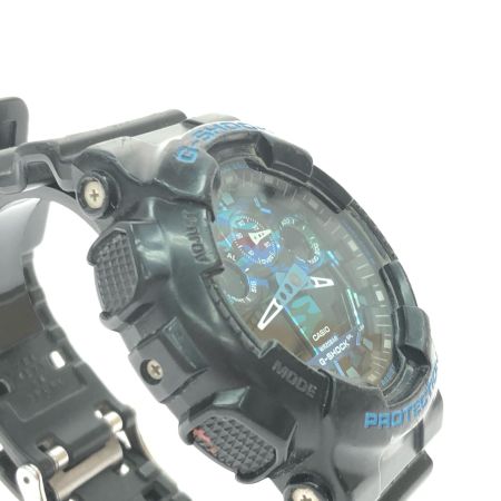  CASIO カシオ メンズ腕時計 デジアナウォッチ G-SHOCK Gショック  GA-100CB ブラック/ブルー