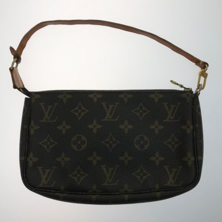  LOUIS VUITTON ルイヴィトン ポーチ モノグラム VI1909 バケットポーチ ブラウン
