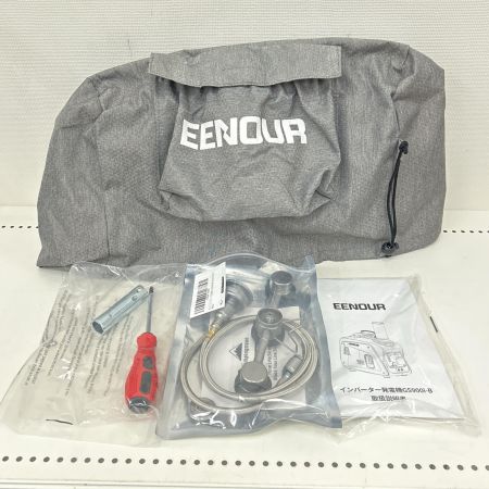  EENOUR インバーター発電機 カセットボンベ式 100v ※動作未確認※通電確認済 GS900i-B イエロー