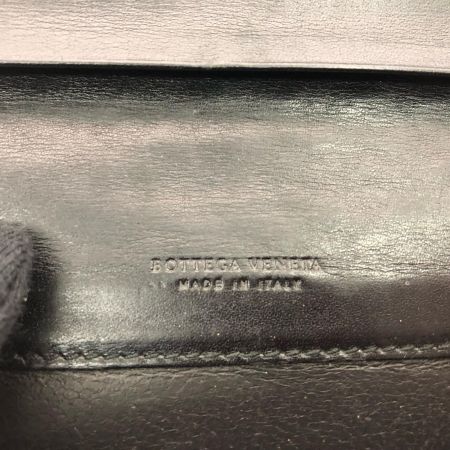 BOTTEGA VENETA ボッテガヴェネタ メンズ 二つ折り長財布 イントレチャート ファスナートップ欠品 156819 ブラック