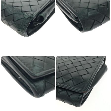  BOTTEGA VENETA ボッテガヴェネタ メンズ 二つ折り長財布 イントレチャート ファスナートップ欠品 156819 ブラック