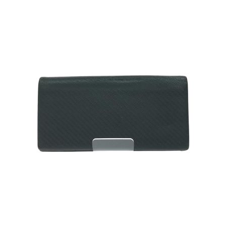  dunhill ダンヒル メンズ長財布 小銭入れ有 カーボンファイバー調 レザー  ブラック