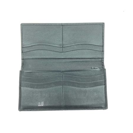  dunhill ダンヒル メンズ長財布 小銭入れ有 カーボンファイバー調 レザー  ブラック