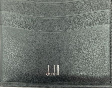  dunhill ダンヒル メンズ長財布 小銭入れ有 カーボンファイバー調 レザー  ブラック