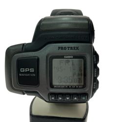 ▼▼ CASIO カシオ メンズ腕時計 GPS ナビゲーション デジタルウォッチ PRO TREK 稼働品 PRT-1 ブラック Bランク