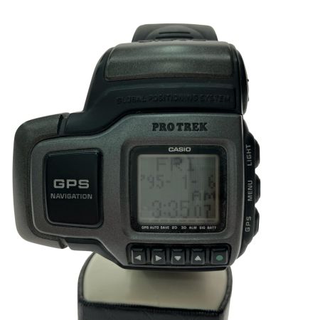  CASIO カシオ メンズ腕時計 GPS ナビゲーション デジタルウォッチ PRO TREK 稼働品 PRT-1 ブラック