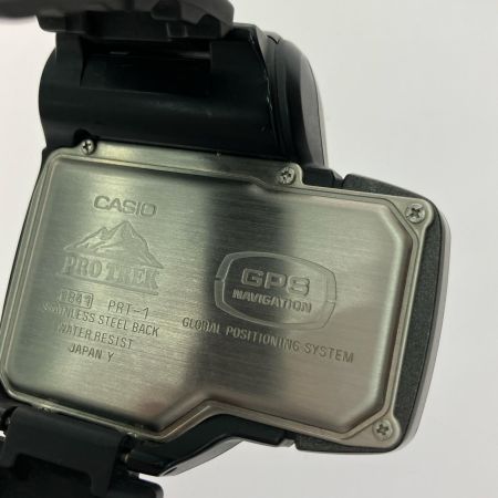  CASIO カシオ メンズ腕時計 GPS ナビゲーション デジタルウォッチ PRO TREK 稼働品 PRT-1 ブラック