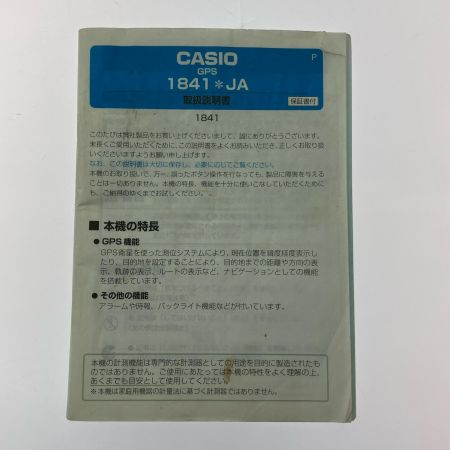  CASIO カシオ メンズ腕時計 GPS ナビゲーション デジタルウォッチ PRO TREK 稼働品 PRT-1 ブラック
