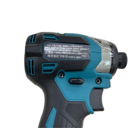 MAKITA マキタ インパクトドライバ コードレス式 18v 充電器・充電池2個・ケース付 TD173DRGX ブルー