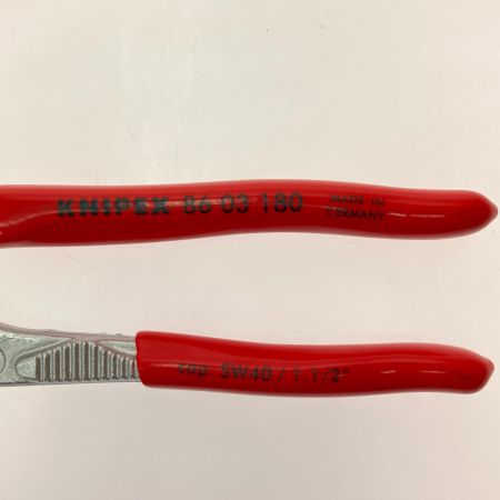  KNIPEX クニペックス ハンドツール プライヤーレンチ 250mm/180mm 2本セット 86 03 250/86 03 180 8603250 レッド